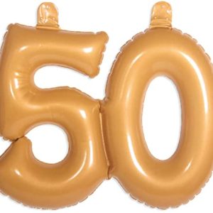 Balon foliowy, 50 Urodziny’, 14′, złoty Balon foliowy, 50 Urodziny’, 14′, złoty