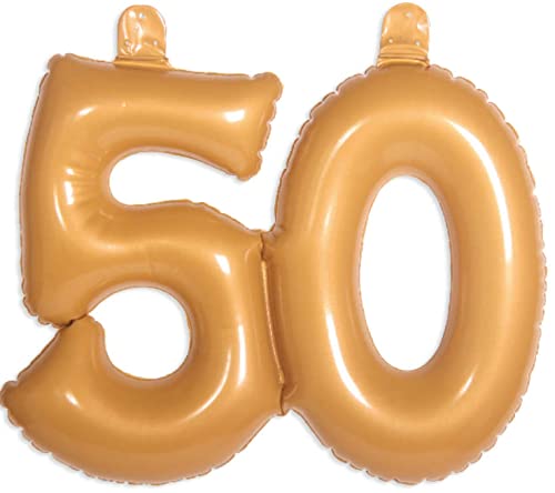 Balon foliowy, 50 Urodziny’, 14′, złoty Balon foliowy, 50 Urodziny’, 14′, złoty