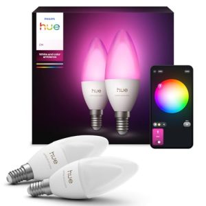Philips Hue Inteligentna Żarówka White and Color Ambiance E14 B39 – 2 szt.