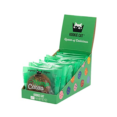 Kookie Cat ciastko wegańskie z nasionami konopii i kakao 50g BIO - obrazek 1