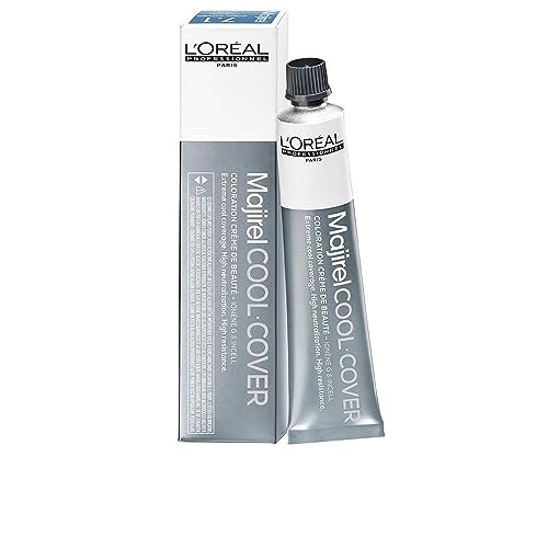 Loreal, Majirel Cool Cover, Trwała farba do włosów o chłodnych odcieniach kolor 7.82 blond mokka opalizujący, 50 ml - obrazek 1