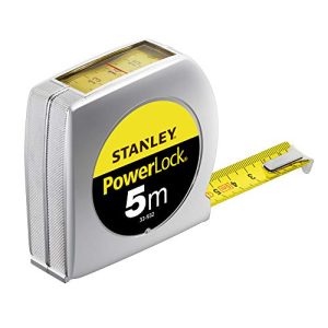 Stanley Powerlock taśma miernicza 5 m (z okienkiem, bardzo mocna taśma, warstwa ochronna Mylar, chromowana, klips do paska) 0 33 932 Stanley Powerlock taśma miernicza 5 m (z okienkiem, bardzo mocna taśma, warstwa ochronna Mylar, chromowana, klips do paska) 0 33 932