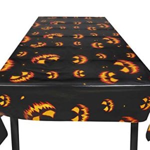 Obrus Straszna Dynia 120x180cm 72309 Halloween papierowe Obrus Straszna Dynia 120x180cm 72309 Halloween papierowe