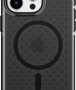 Tech21 Evo Check etui na telefon komórkowy iPhone 15 Pro Max kompatybilne z MagSafe proste TPU i materiał biodegradowalny czarne udowodnione naukowo zabezpieczenie przed Tech21 Evo Check etui na telefon komórkowy iPhone 15 Pro Max kompatybilne z MagSafe proste TPU i materiał biodegradowalny czarne udowodnione naukowo zabezpieczenie przed