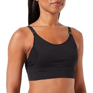 Noppies Nahtlozer MAE Biustonosz bustier, Damski, Rozmiar: XS, Czarny melanż Noppies Nahtlozer MAE Biustonosz bustier, Damski, Rozmiar: XS, Czarny melanż