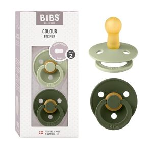 Bibs, Smoczek uspokajający, Sage & Green, Hunter, M, 6m+, 2 pak