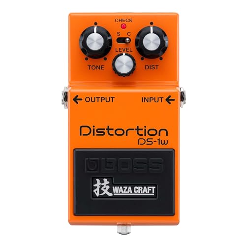 BOSS DS 1W Specjalna edycja Waza Craft pedału distortion dla Najlepszego Brzmienia BOSS, Udoskonalony o Dwa Tryby Większego Zakresu Tonalnego, Legendarne Brzmienie Gitary Elektrycznej