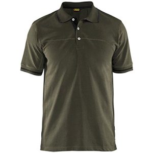 Blakläder 338910504599S koszulka polo, oliwkowy zielony/czarny, S