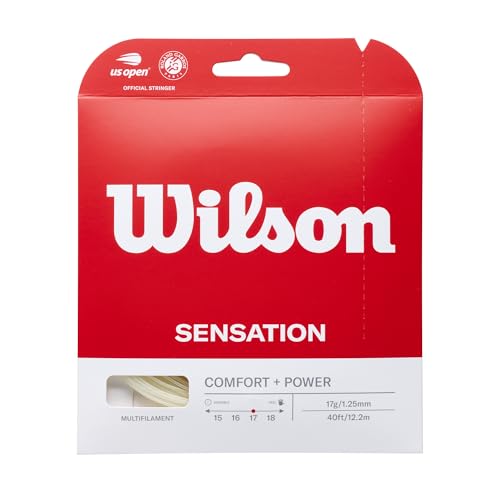 Wilson Struna tenisowa Sensation, naturalna, 12,2 metra, 1,25 mm, WRZ941100 Wilson Struna tenisowa Sensation, naturalna, 12,2 metra, 1,25 mm, WRZ941100