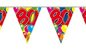 Folat Balony na 80 urodziny 10 m Folat Balony na 80 urodziny 10 m