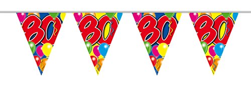 Folat Balony na 80 urodziny 10 m - obrazek 1