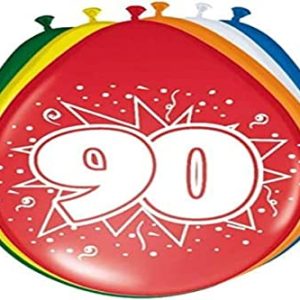 Folat Balony 90. Urodziny 30cm 8szt Folat Balony 90. Urodziny 30cm 8szt