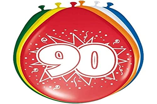 Folat Balony 90. Urodziny 30cm 8szt - obrazek 1