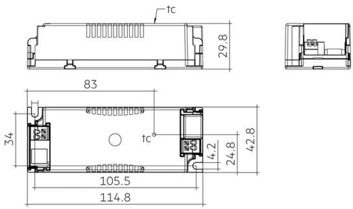 LC 62W 700‑1400 57 flexC SC SNC4 Zasilacz LED kompaktowy stałoprądowy nieściemnialny ESSENCE TRIDONIC ‑ 87501125 - obrazek 2