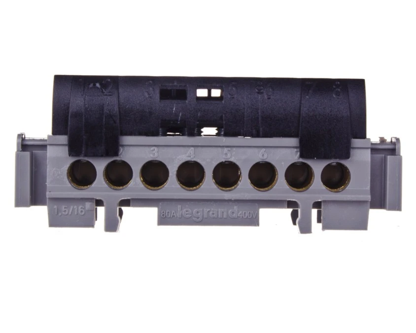 Listwa przyłączeniowa 8‑otworów czarna IP2xC‑8 004852 - obrazek 2