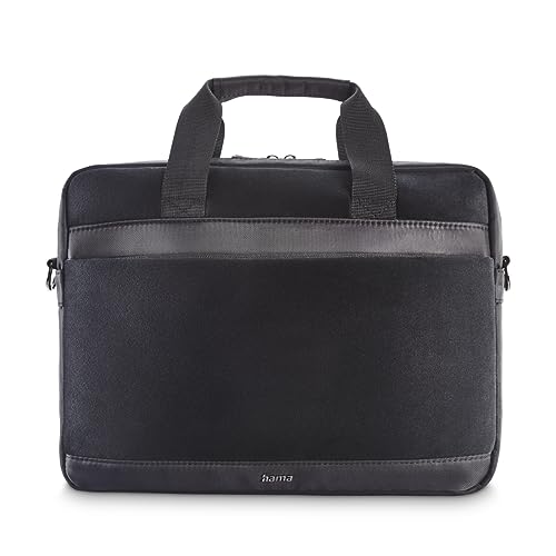 Hama Aksamitna torba na laptopa (torba 34 36 cm, 13,3 14,1", ramię komputer i tablet, teczka, podróżna do pracy, idealny prezent dla kobiet mężczyzn), czarna - obrazek 1