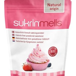 Sukrin Melis zamiennik cukru, naturalna alternatywa dla cukru pudru, bez kalorii, 1 opakowanie (1 x 400 g) Sukrin Melis zamiennik cukru, naturalna alternatywa dla cukru pudru, bez kalorii, 1 opakowanie (1 x 400 g)