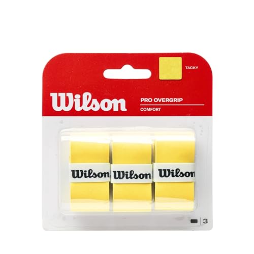 Wilson, Owijka, Pro Comfort Overgrip WRZ4014YE, żółty, 3szt. Wilson, Owijka, Pro Comfort Overgrip WRZ4014YE, żółty, 3szt.