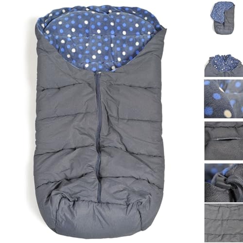 Cangaroo Footmuff Cuddle, do wózka dziecięcego Thermofleece wodoodporny zamek błyskawiczny, kolor: ciemnoniebieski Cangaroo Footmuff Cuddle, do wózka dziecięcego Thermofleece wodoodporny zamek błyskawiczny, kolor: ciemnoniebieski