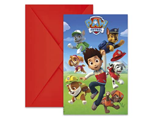 Folat 89441P Zaproszenia Paw Patrol 6 sztuk Folat 89441P Zaproszenia Paw Patrol 6 sztuk