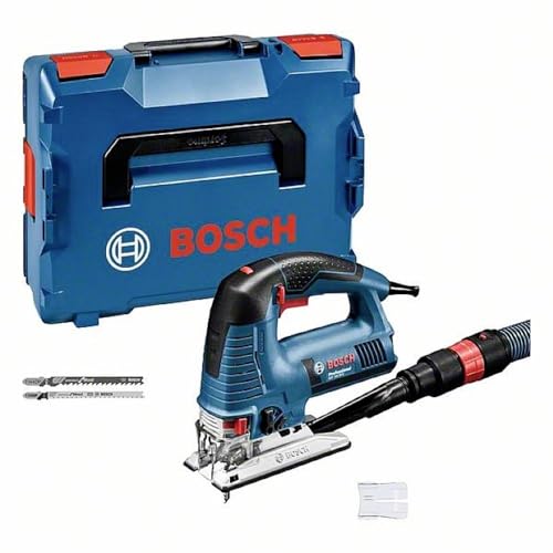 Bosch Professional: wyrzynarka GST 160 BCE (800 W, głębokość cięcia mm w drewnie, zestaw do odsysania pyłu, 1 osłona przeciwodpryskowa, 3 brzeszczoty, walizka L BOXX) - obrazek 1