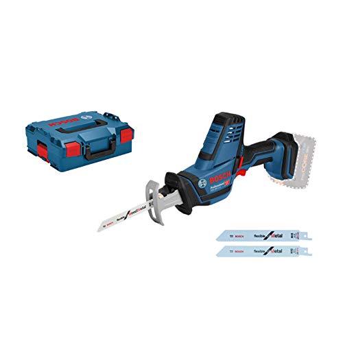 Bosch Professional system 18V: akumulatorowa piła szablasta GSA 18V LI C (3 brzeszczoty do pił szablastych, walizka L BOXX) - obrazek 1
