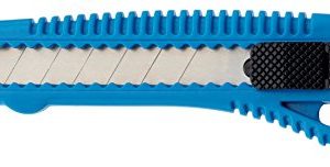 Westcott E 84003 00 Nóż biurowy z zatrzaskowym ostrzem 18 mm plastikowym uchwytem niebieski Westcott E 84003 00 Nóż biurowy z zatrzaskowym ostrzem 18 mm plastikowym uchwytem niebieski