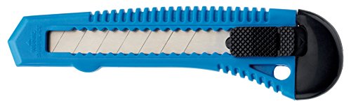 Westcott E 84003 00 Nóż biurowy z zatrzaskowym ostrzem 18 mm plastikowym uchwytem niebieski - obrazek 1