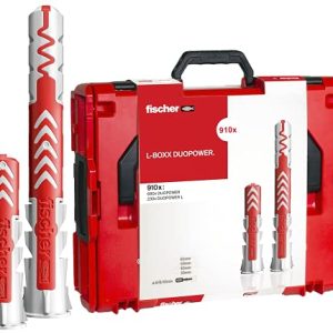 fischer L Boxx DuoPower, 910 DuoPower w różnych rozmiarach, innowacyjny kołek rozporowy z trzema zasadami działania (składanie, rozkładanie, węzły) dla większej funkcjonalności, wydajności i fischer L Boxx DuoPower, 910 DuoPower w różnych rozmiarach, innowacyjny kołek rozporowy z trzema zasadami działania (składanie, rozkładanie, węzły) dla większej funkcjonalności, wydajności i