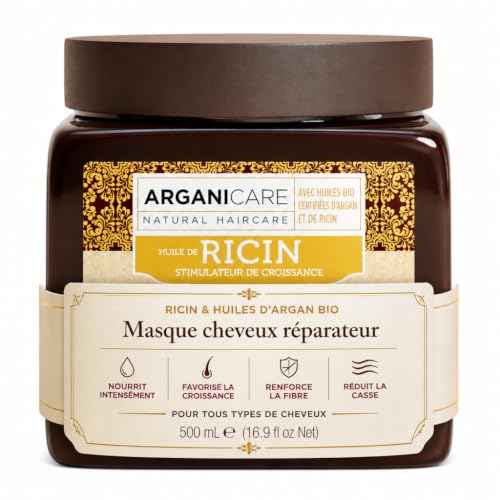 Arganicare Masque renforçateur à l’huile de ricin Bio. 500ml