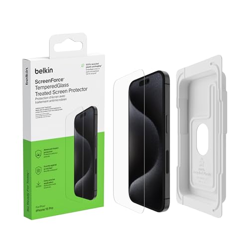 Szkło do etui Belkin SF TG AM Treated 1 Pack iPhone 15 Pro Szkło do etui Belkin SF TG AM Treated 1 Pack iPhone 15 Pro