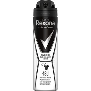 6 x Rexona Men dezodorant w sprayu Invisible Black & White 150 ml 6 x Rexona Men dezodorant w sprayu Invisible Black & White 150 ml