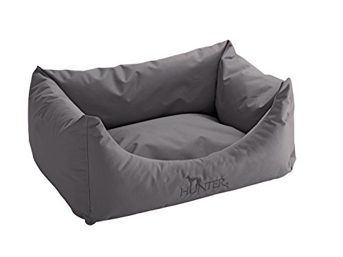 HUNTER Sofa dla psa, antybakteryjna, wodoodporna, odporna na ziemię, mała, 45 x 60 cm, szara