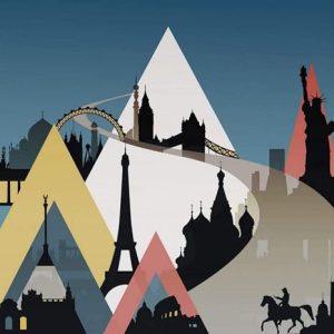 Komar Fototapeta z włókniny Sightseeing Rozmiar: 300 x 280 cm (szerokość wysokość) pokój dziecięcy, góra, tapeta dziecięca IAX6 0025 Komar Fototapeta z włókniny Sightseeing Rozmiar: 300 x 280 cm (szerokość wysokość) pokój dziecięcy, góra, tapeta dziecięca IAX6 0025