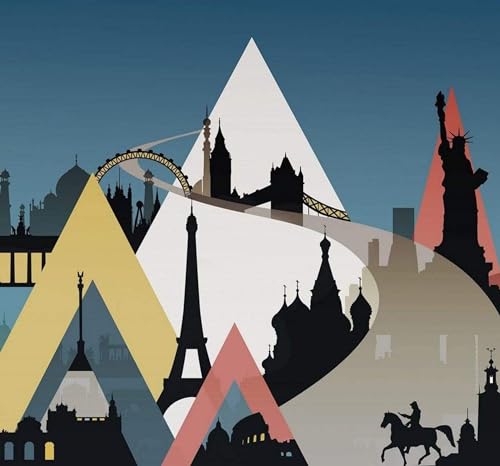 Komar Fototapeta z włókniny Sightseeing Rozmiar: 300 x 280 cm (szerokość wysokość) pokój dziecięcy, góra, tapeta dziecięca IAX6 0025