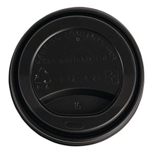 Fiesta Green Kompostowalne pokrywki na kubki do kawy 340 ml / 12 uncji (opakowanie 50 szt.) Fiesta Green Kompostowalne pokrywki na kubki do kawy 340 ml / 12 uncji (opakowanie 50 szt.)