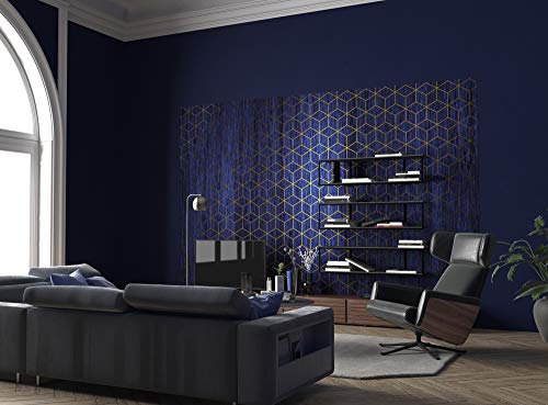 Komar Fototapeta z włókniny Mystique Blue tapeta XXL, dekoracja, styl secesyjny, sypialnia, salon, biuro, przedpokój wymiary 400 x 280 cm (szerokość wysokość) HX8 048 - obrazek 1