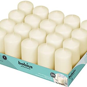 Bolsius Podstawowe świece do dekoracji, wosk, kość słoniowa, rozmiar pojedynczy: wys. 9,8 cm Ø 4,8 cm, 20 sztuk Bolsius Podstawowe świece do dekoracji, wosk, kość słoniowa, rozmiar pojedynczy: wys. 9,8 cm Ø 4,8 cm, 20 sztuk