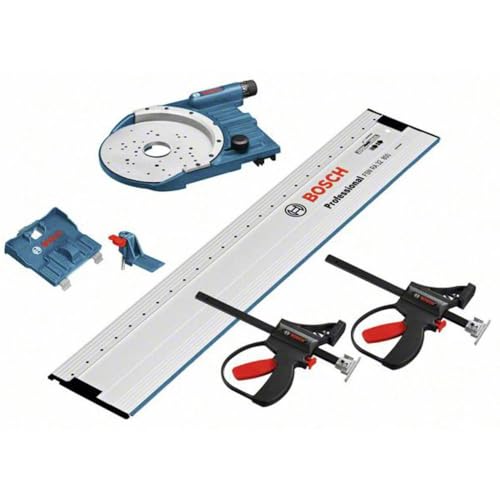 Bosch Professional: osprzęt systemowy FSN OFA 32 KIT 800 (zawartość: szyna prowadząca z perforowanym rastrem, adapter szyny prowadzącej, 2 zaciski stolarskie, dodatkowy adapter) - obrazek 1