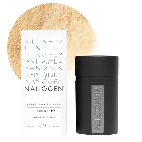 Nanogen Keratin włókna zagęszczające do włosów, 15 g, jasny blond - obrazek 1