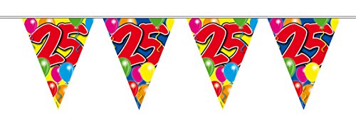 Folat Balony na 25 urodziny 10 m - obrazek 1