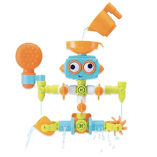 Infantino 217025 Sensory Plug & Play Plumber Toy Exploration and Learning Cause Effect 16 Piece Bath, Multicolour - obrazek 1