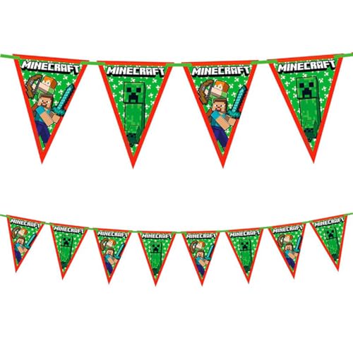 Baner urodzinowy flagi Minecraft, 230 cm Baner urodzinowy flagi Minecraft, 230 cm
