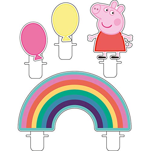 Świeczki mini, figurki Peppa Pig, 4 sztuk Świeczki mini, figurki Peppa Pig, 4 sztuk