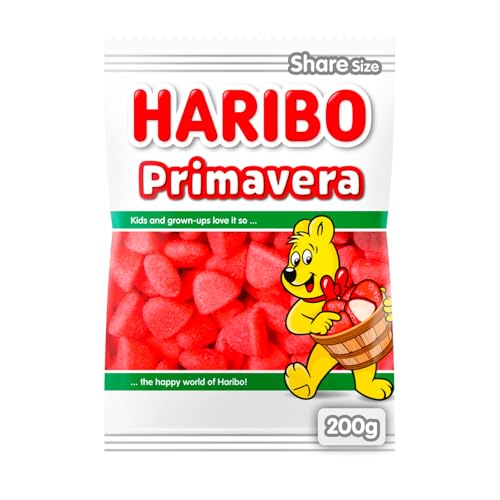 Haribo ERDBEERE PRIMAVERA, opakowanie 9 sztuk (9 x 200 g)