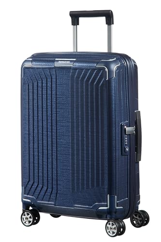 Samsonite Lite-Box walizka podręczna klasy premium 55 x 40 20 cm, twarda na kółkach do kabiny samolotu, zgodna z wymaganiami linii Ryanair/EasyJet, lekka, 2,20 kg 38 l niebieska (Deep Blue) - obrazek 1
