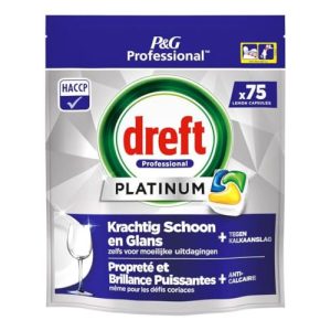 Dreft Platinum kapsułki do zmywarki Professional Cytrynowe Lemon 75 szt Dreft Platinum kapsułki do zmywarki Professional Cytrynowe Lemon 75 szt