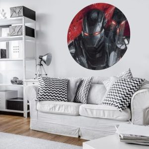Marvel Komar DOT okrągła i samoprzylepna fototapeta z włókniny Avengers Painting War Machine Ø 125 cm pokój dziecięcy, tatuaż ścienny DD1 050 Marvel Komar DOT okrągła i samoprzylepna fototapeta z włókniny Avengers Painting War Machine Ø 125 cm pokój dziecięcy, tatuaż ścienny DD1 050