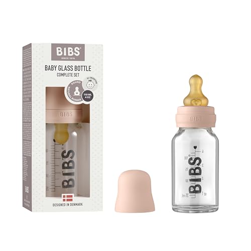 BIBS Szklana Butelka Do Karmienia 110 ml BIBS Szklana Butelka Do Karmienia 110 ml