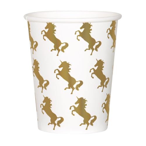 Kubeczki urodzinowe Jednorożec 50011 papierowe Unicorn 10szt 210ml